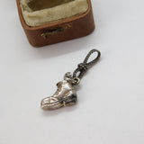 Sterling Silver Boot & Rope Charm Pendant Vintage c1970