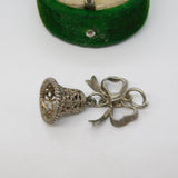 Sterling Silver Ringing Bell Charm Pendant Vintage c1970