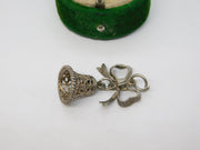 Sterling Silver Ringing Bell Charm Pendant Vintage c1970