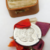 King George V & Queen Mary Coronation Badge Brooch Antique c1911