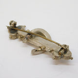 Victorian Sterling Silver Horseshoe Sweetheart Brooch Antique 1886 Birmingham