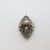 Sterling Silver 8 Garnet & Marcasite Set Statement Ring Modern c1990 Size N