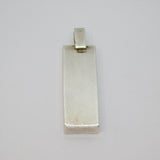 Sterling Silver Bullion Bar Ingot Pendant Vintage 1977 London