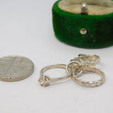 Sterling Silver Wedding & Engagement Ring Charm Pendant Vintage c1970