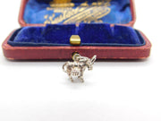 Sterling Silver Donkey with Baskets Charm Pendant Vintage c1970