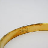 Art Deco Rolled Gold Floral Pattern Cuff Bangle Bracelet Antique c1920s
