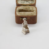 Sterling Silver Anointing Throne Charm Pendant Vintage c1970