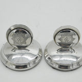 Sterling Silver Military Interest Place Settings Antique 1914 Birmingham Deco