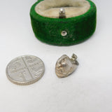 Sterling Silver Police Helmet Charm Pendant Vintage c1970