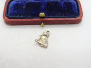 Sterling Silver Speak No Evil Charm Pendant Vintage c1970