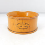 Victorian Mauchline-Ware Melrose Abbey Napkin Ring Antique c1890