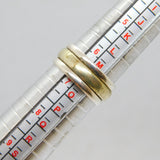 Sterling Silver & Silver Plated Spinning Band Ring Modern c2000 Size N 1/2