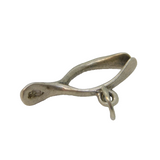 Sterling Silver Wishbone Charm Pendant Vintage c1970s