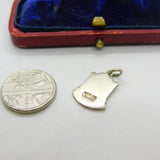 Sterling Silver & Enamel Newquay Charm Pendant Vintage c1970