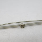 Sterling Silver & Paste Set Bar Brooch Antique c1920 Art Deco