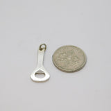 Sterling Silver Bottle Opener Charm Pendant Vintage c1970