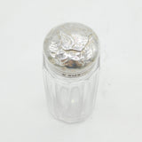 Victorian William Comyns Sterling Silver Cut Glass Vanity Jar Antique Birmingham