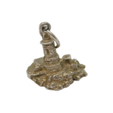 Sterling Silver Lighthouse Charm Pendant Vintage c1970