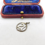 Sterling Silver 21st Birthday Cut Out Medallion Charm Pendant Vintage c1970