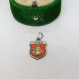 Sterling Silver Enamel Trier Charm Pendant Vintage c1970