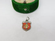 Sterling Silver Enamel Trier Charm Pendant Vintage c1970