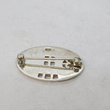 Rennie Mackintosh Style Sterling Silver Floral Pattern Brooch Vintage c1970