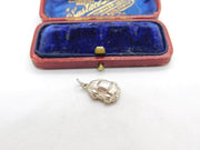 Sterling Silver Race Car Charm Pendant Vintage c1970