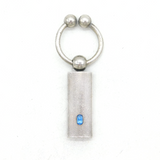 Montblanc Sterling Silver & Stone Set Keyring Vintage c2000s Germany