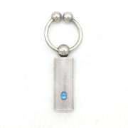 Montblanc Sterling Silver & Stone Set Keyring Vintage c2000s Germany