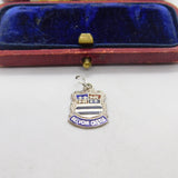 Sterling Silver Belvoir Castle Enamel Charm Pendant Vintage c1970