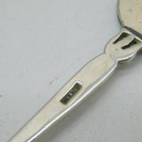 20th Century New Zealand Sterling Silver & Abalone Kiwi Teaspoon Antique