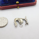 Sterling Silver Venetian Gondola Charm Pendant Vintage c1970