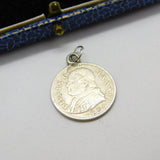 Sterling Silver 10 Soldi Pius IX Coin Charm Pendant 1868