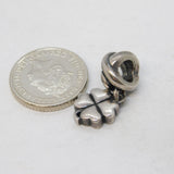 Sterling Silver Enamel Shamrock Charm Pendant Vintage c1970