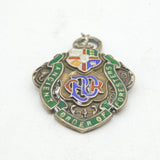 Sterling Silver & Enamel Ancient Order of Foresters Fob Medal Antique Birmingham