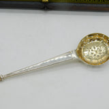 Edwardian Boxed Sterling Silver Dessert Serving Set Antique 1903 London