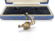 Sterling Silver Openable Aladdin's Lamp Charm Pendant Vintage c1970