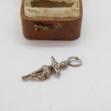 Sterling Silver Ballerina Charm Pendant Vintage c1970