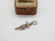 Sterling Silver Ballerina Charm Pendant Vintage c1970