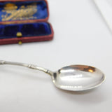 Sterling Silver & Enamel Glasgow Crested Spoon 1930 Birmingham Antique
