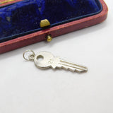Sterling Silver 21st Birthday Key Charm Pendant Vintage c1970
