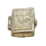 Sterling Silver Holy Bible Locket Style Charm Pendant Vintage c1970
