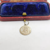 Sterling Silver St Christopher Travel Charm Pendant Vintage c1970