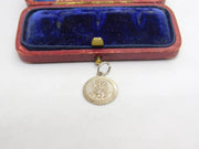 Sterling Silver St Christopher Travel Charm Pendant Vintage c1970