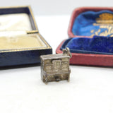 Sterling Silver Upright Piano Music Charm Pendant Vintage c1970
