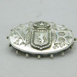 Victorian Sterling Silver Golden Jubilee Brooch Pin Antique 1886 Birmingham