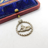 Sterling Silver Triton God of the Sea Charm Pendant Vintage c1970