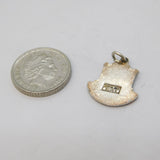 Sterling Silver Enamel Isles of Scilly Charm Pendant Vintage c1970s