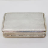 George III Sterling Silver Floral Pattern Snuff Box Antique 1819 London