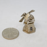 Sterling Silver Windmill Charm Pendant Vintage c1970